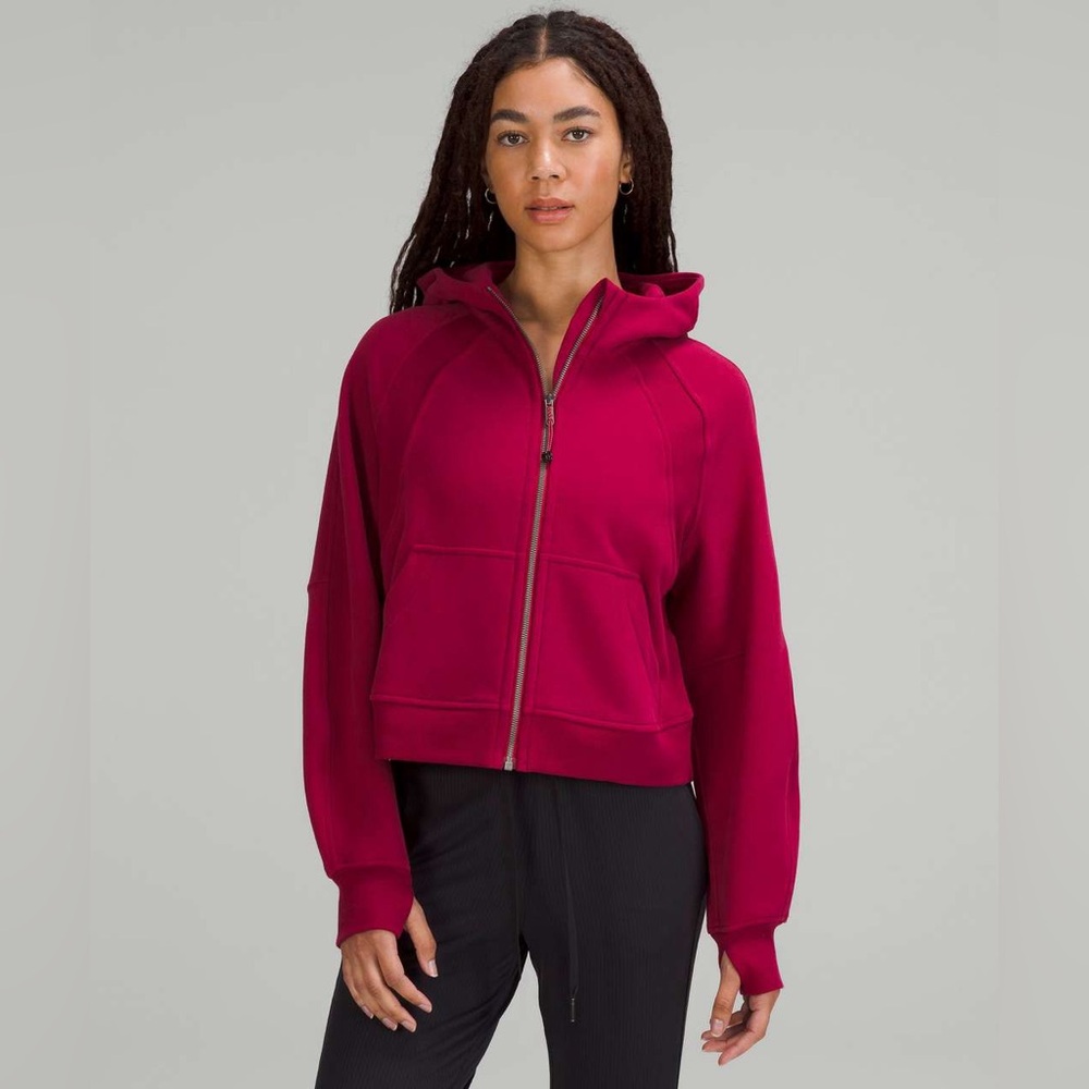 Lululemon Scuba Oversized Full Zip Hoodie Pomegranate